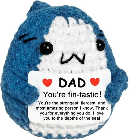 Positive Crochet Animals Shark Gifts, I Love You Gifts for Her Him Daughter Son, Long Distance Relationship Gifts Brithday Presents for Boyfriend Girlfriend Wife Husband in Kuwait