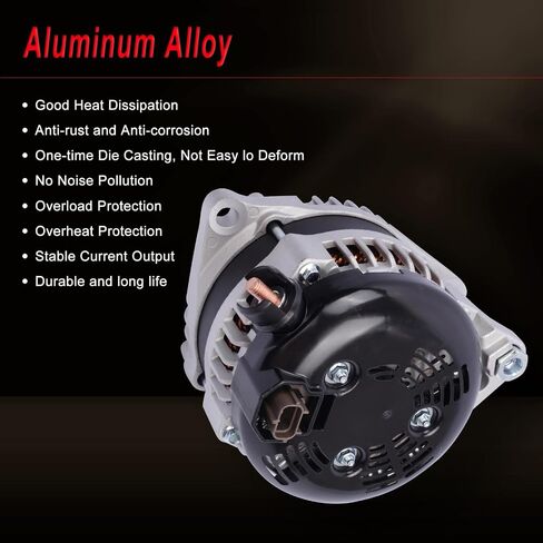 New Alternator Compatible with 2006-2012 Altima Hybrid 2007-2012 Sentra 2007-2013 X-Trail 2.5L L4 Alternator Replace for:23100-JA02A 23100-JA02B 23100-JA04A 11258 11458 in Saudi Arabia