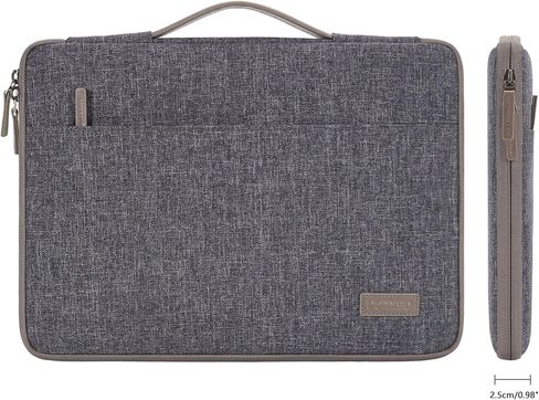 DOMISO 16 inch Laptop Sleeve Canvas Notebook Portable Carrying Bag Case Handbag for 16" Dell/HP Pavilion Envy/ThinkPad IdeaPad/ASUS Vivobook,Pink in Kuwait