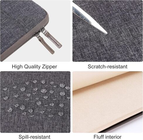 DOMISO 16 inch Laptop Sleeve Canvas Notebook Portable Carrying Bag Case Handbag for 16" Dell/HP Pavilion Envy/ThinkPad IdeaPad/ASUS Vivobook,Pink in Kuwait