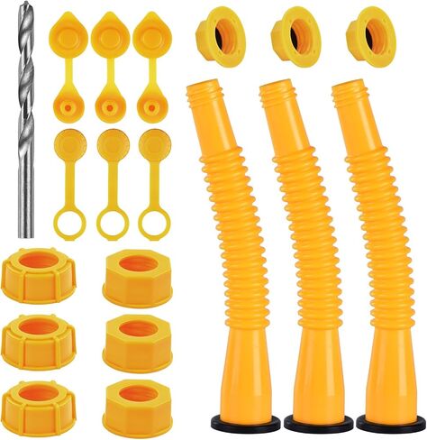Gas Can Spout Replacement, Replacement Gas Can Spout. Gas Can Nozzle (5 Kit-Yellow) All gaskets are installed and ready to use upon receipt. For 1/2/5/10 gallon gas can. Easy and convenient to use in Saudi Arabia