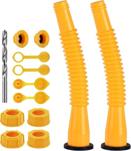 Gas Can Spout Replacement, Replacement Gas Can Spout. Gas Can Nozzle (5 Kit-Yellow) All gaskets are installed and ready to use upon receipt. For 1/2/5/10 gallon gas can. Easy and convenient to use in Saudi Arabia