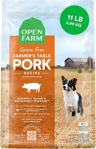 Open Farm, Grain-Free Dry Dog Food, Complete & Balanced Kibble, Sustainably & Ethically Sourced Ingredients, Non-GMO Veggies & Superfoods, Catch-of-The-Season Whitefish Recipe, 22lb Bag in Kuwait