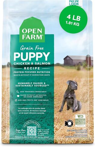 Open Farm, Grain-Free Dry Dog Food, Complete & Balanced Kibble, Sustainably & Ethically Sourced Ingredients, Non-GMO Veggies & Superfoods, Catch-of-The-Season Whitefish Recipe, 22lb Bag in Kuwait