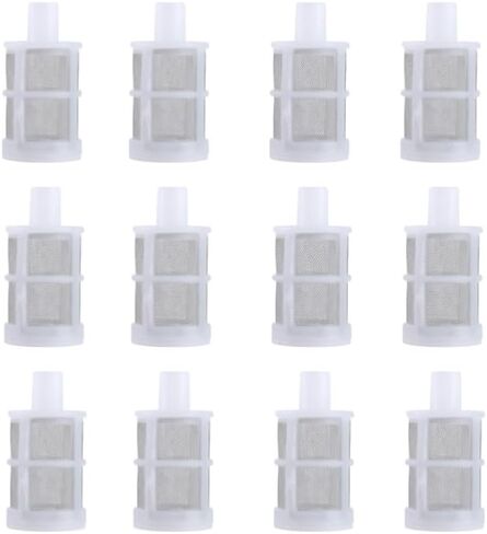 Hose Connection Filter,Spray Internal Filter,Fish Tank Water Pump Suction Strainer,Removable,Tea Set,Fish Tank,Water Pump,Industrial Equipment(12 Packs) (Size:1/2''inch (12MM)) in Saudi Arabia