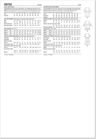 Simplicity Misses 'V-Neck Empire Dress Pattern Kit ، الكود S9702 ، الأحجام 8-10-12-14-16 ، متعدد الألوان in Saudi Arabia