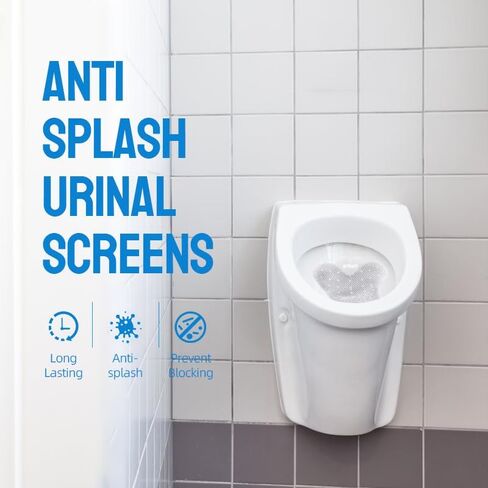 Urinal Screen Deodorizer (5 pack) Premium Long Bristle Anti-Splash 30 Day Odor Protection, One Size Fits All, For Toilet, Bathroom, Office, Restaurant, School, Hotel, Urinal Cake Alternative in Saudi Arabia