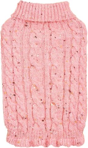 سترة الكلب الكلب الصوفي للكلاب الصغيرة متماسكة ناعمة جرو دافئة ملابس شتاء للحيوانات الأليفة البالوفرات الكلب متماسكة suéter perros (كبيرة ، أرجوانية) in Kuwait