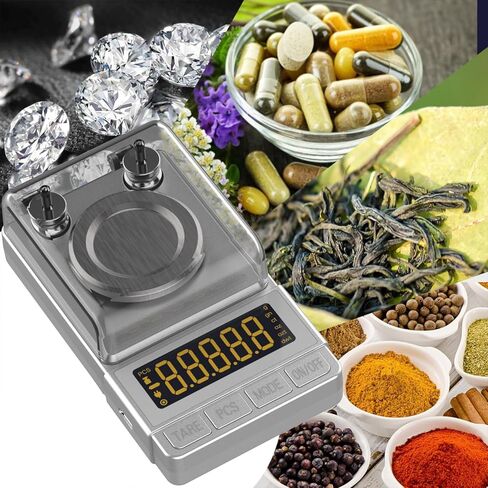 MAXUS Digital Milligram Scale 50g/0.001g, Compact Mg Scale with 20g Calibration Weight and Accessories, Black Powder Scale for Reloading in Kuwait