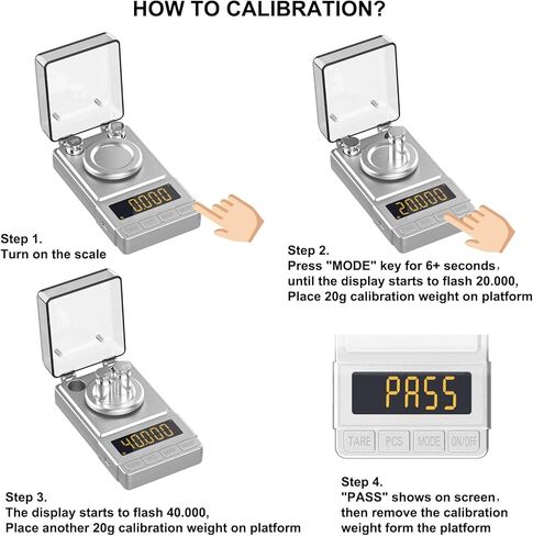 MAXUS Digital Milligram Scale 50g/0.001g, Compact Mg Scale with 20g Calibration Weight and Accessories, Black Powder Scale for Reloading in Kuwait