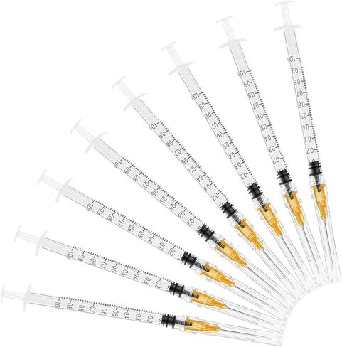 1ml Syringe Without Needle, Syringe for Liquid, Scientific Labs, Measurement, Disposable Individual Package, Pack of 30 in Saudi Arabia
