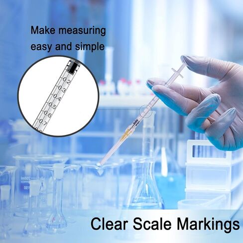 1ml Syringe Without Needle, Syringe for Liquid, Scientific Labs, Measurement, Disposable Individual Package, Pack of 30 in Saudi Arabia