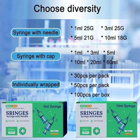 1ml Syringe Without Needle, Syringe for Liquid, Scientific Labs, Measurement, Disposable Individual Package, Pack of 30 in Saudi Arabia