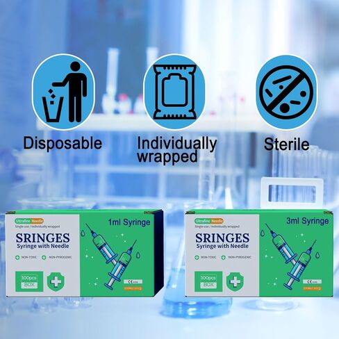 1ml Syringe Without Needle, Syringe for Liquid, Scientific Labs, Measurement, Disposable Individual Package, Pack of 30 in Saudi Arabia
