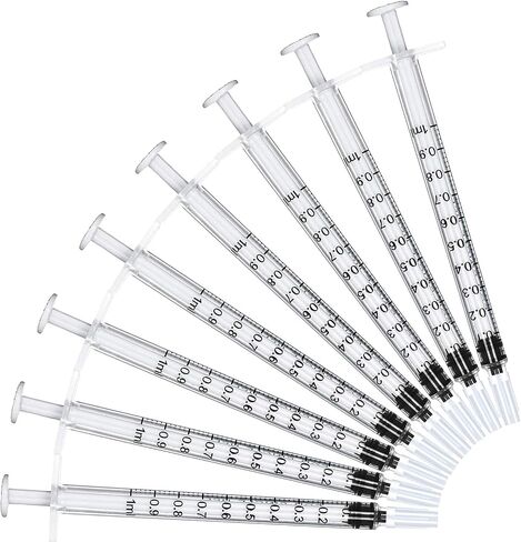 1ml Syringe Without Needle, Syringe for Liquid, Scientific Labs, Measurement, Disposable Individual Package, Pack of 30 in Saudi Arabia