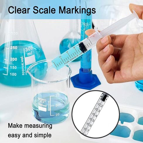 1ml Syringe Without Needle, Syringe for Liquid, Scientific Labs, Measurement, Disposable Individual Package, Pack of 30 in Saudi Arabia