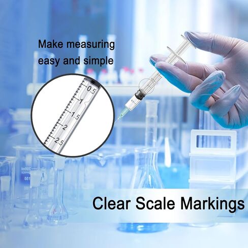 1ml Syringe Without Needle, Syringe for Liquid, Scientific Labs, Measurement, Disposable Individual Package, Pack of 30 in Saudi Arabia