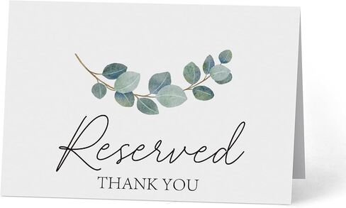 Reserved Table Signs(4x6 Inch, 20 PCS), Reserved Table Tent Card for Wedding, Double Sided Reserved Table Signs,Modern Reserved Signs for Party Restaurant -YDC05 in Saudi Arabia