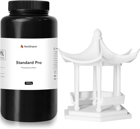 Standard Pro 3D Printer Resin, Upgraded Strong & Tough UV Curing Resin, Non-Brittle High Precision 405nm Photopolymer Resin for LCD/DLP/MSLA 3D Printing (Blue Black, 1000g) in Kuwait