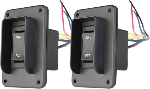 SEAFLO Momentary Reversing Polarity 30A Rocker Switch 4 Pin for Stabilizer Toung Jack RV Leveling or Ballast Pump Control Motor UP Down (2-Pack) in Saudi Arabia