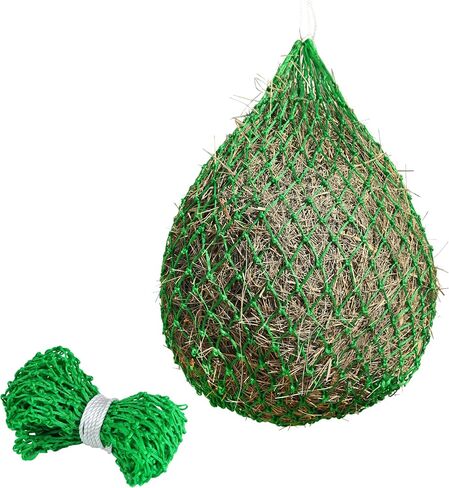 Tackmore Slow Feed Hay Net for Horses 40’’ Hay Bag Horse hay Feeder Net with 2’’ Holes Black in Kuwait
