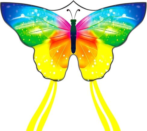 الطائرات الورقية الكبيرة للأطفال والبالغين ، يسهل الطيران والتجميع للمبتدئين والأطفال الصغار ، مع مقبض سلسلة طائرة ورقية 300 قدم ، طائرة ورقية شاطئية واحدة. in Kuwait