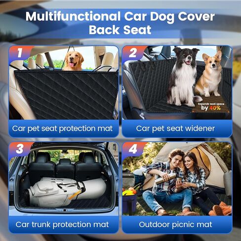 غلاف مقعد سيارة مخاطي للكلاب للمقعد الخلفي لتسلا ، متوافق مع غطاء مقعد Tesla Model Y & 3 Dog ، أرجوحة حيوان أليف مقاوم للماء مع نافذة شبكية ، تنظيف سهلة ، عازلة الخدش و nonslip ، يناسب 2018-2025 أسود in Kuwait