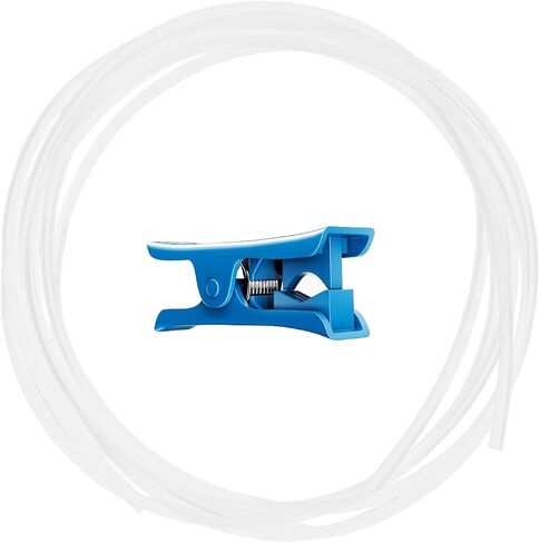 أنبوب UNIDO PTFE Teflon 5M مع قاطع، 2.5 مم ID×4mm OD PTFE يناسب Bambu Lab A1/A1 mini/P1P/P1S/X1C، أنبوب Bowden لطابعة Creality K1/K1 Max/Ender 3 V3 Direct Drive Extruder ثلاثية الأبعاد (أبيض) in Saudi Arabia