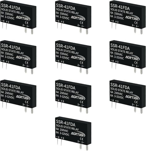(2pcs) Solid State Relay 1a,dc SSR din Rail,Input:3-32Vdc,Output:5-60Vdc,41Fdd,Signal Relay,Non-Contact Relay,Mini,Slim 12V 5V 3v 3.3V Ac dc-dc,Board in Saudi Arabia