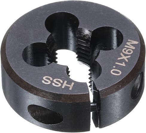 HARFINGTON Round Threading Die M7 x 1.25 Metric Thread 25mm OD Adjustable Right Hand High-Speed Steel (HSS) Round Die Screw Thread Cutting Die for Thread Repair in Saudi Arabia