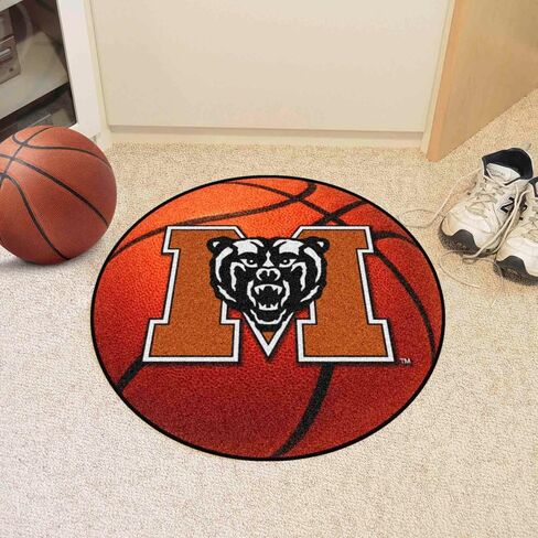 FANMATS 85 Mercer Bears Baseball Shaped Accent Rug - 27in. Diameter in Saudi Arabia