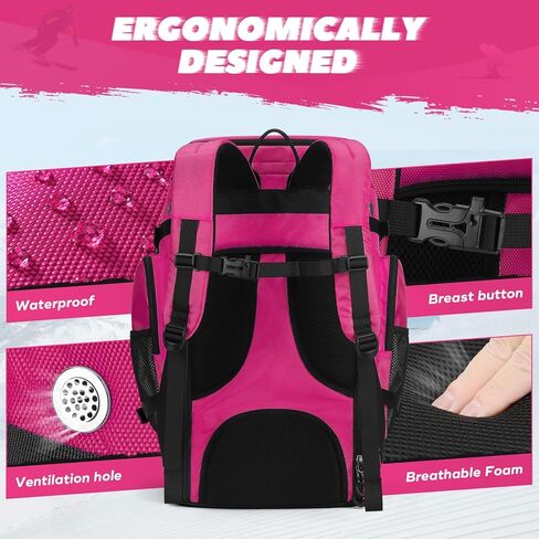 Maelstrom Ski Boot Bag,55L Large Ski Boots Travel Backpack for Men Women,Waterproof Snowboard Boot Bag for Skis Accessories in Kuwait