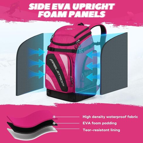 Maelstrom Ski Boot Bag,55L Large Ski Boots Travel Backpack for Men Women,Waterproof Snowboard Boot Bag for Skis Accessories in Kuwait