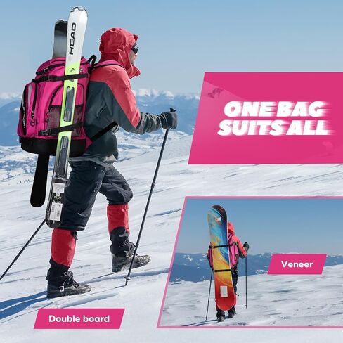 Maelstrom Ski Boot Bag,55L Large Ski Boots Travel Backpack for Men Women,Waterproof Snowboard Boot Bag for Skis Accessories in Kuwait