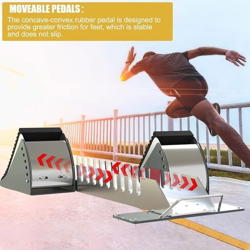 Multi-Function Lightning Starting Block Sprinter Pedals 6 Angle Adjustable Sprinters Track and Field Aluminum Suitable for Plastic Runway CinderTrack in Saudi Arabia