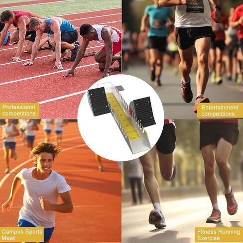 Multi-Function Lightning Starting Block Sprinter Pedals 6 Angle Adjustable Sprinters Track and Field Aluminum Suitable for Plastic Runway CinderTrack in Saudi Arabia