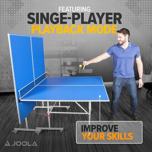 JOOLA Indoor 15mm Ping Pong Table with Quick Clamp Ping Pong Net Set - Single Player Playback Mode - Regulation Size Table Tennis Table - Compact Storage Ping Pong Table in Kuwait