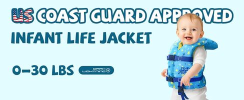 Coast Guard Approved Life Vest Kids/Todder, Baby/Infant Life Jacket 0-30 lbs, Toddler Floaties 20-30 Pounds in Kuwait