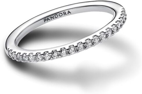 PANDORA Timeless Sparkling Band Ring - Layering or Stackable Ring - Ring with Clear Cubic Zirconia - Gift for Her - Jewelry for Women with Gift Box in Saudi Arabia