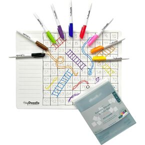 Into The Wild Classic Doodle Mat for Toddlers & Kids - Mess Free & Wipeable Activity Pad for Alphabet Learning, Writing, Drawing & Coloring - No Mess Reusable Craft Mat for Ages 3-7