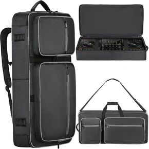 DJ Controller Bag Compatible with DDJ 800 / FLX6 / SX SX2 SX3 / MC7000 / Rane One / Mixon 8 Pro, DJ Controller Soft Case with Multi-pocket, DJ Case DJ Gig-bag for DJ Controller & Accessories (Small) in Kuwait