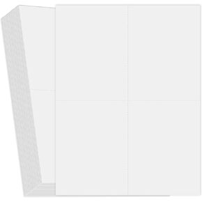 gisgfim 160Pcs White Printable Postcards Blank Postcard Paper for Printing 65LB Heavyweight Perforated Cardstock 4 Per Sheet Printable Postcard Paper for Inkjet Laser Printer 4.25 x 5.5 Inch Postcards