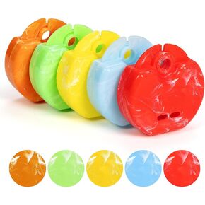 Retainer Case, Aligner Guard Large Attaching Hole Orthodontic Marble Style Denture Storage Holder Box, Slim With Vent Holes Container, Snap Lock Dental Appliance Storage, Pack Of 3