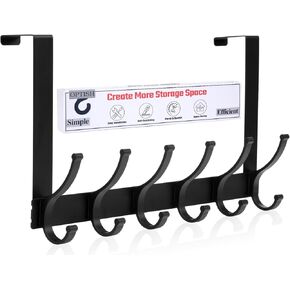 Over The Door Hooks, Over The Door Hanger Hook, Over The Door Towel Rack for Bathroom, Door Towel Hanger for Hanging Coats Hats (1Pack，White) in Kuwait