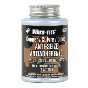 Vibra-TITE 907C Copper Anti-Seize Lubricant Compound, 8 oz Jar with Brush