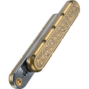 Fidget Slider Adults - EDC Fidget Slider Stress Anxiety Pressure Relieving Toy,Metal Fidget Toys,Office Desk Toys Gifts for Boyfriend and Friends (Golden) in Saudi Arabia