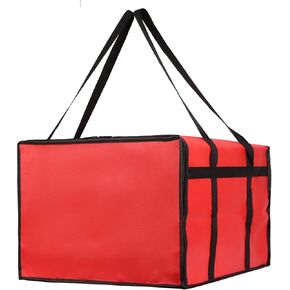 Bodaon Insulated Pizza Delivery Bags, 20" x 20" x 14" Insulated Food Delivery Bag for Uber Eats/Doordash/Grubhub, Pizza Pack, Pizza Hot Warmer Carrier, Food Warmers for Parties Insulation (Black, 1Pk) in Kuwait