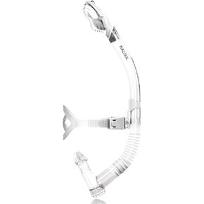 WACOOL Training Headstrap Support Dry Top Snorkel Tube Comfortable Mouthpiece One-Way Purge Valve for Pool Open Water Scuba Lap Swimming Swimmer Diving Snorkeling in Kuwait