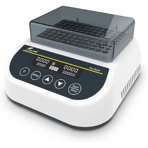 LAB FISH Heating Digital Dry Bath Incubator Laboratory Thermostatic Heater,Programmable Timer | Dry Block Incubator with 1.5ml*35 Centrifuge Tubes Block in Kuwait