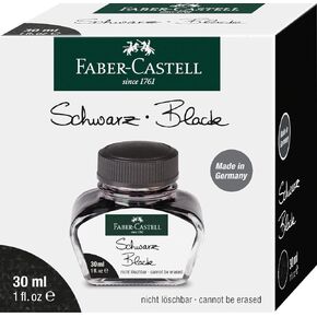 Faber-Castell Fountain Pen Ink, Blue Erasable - 65.5ml Ink Bottle - Erasable Ink for Fountain Pens